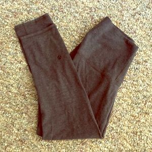 Lululemon soft gray high waisted crops! FAB!